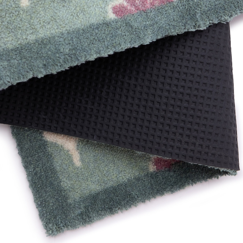 Hug Rug øko dørmåtte, 65x85 - Småblomstret grøn - Billede 4
