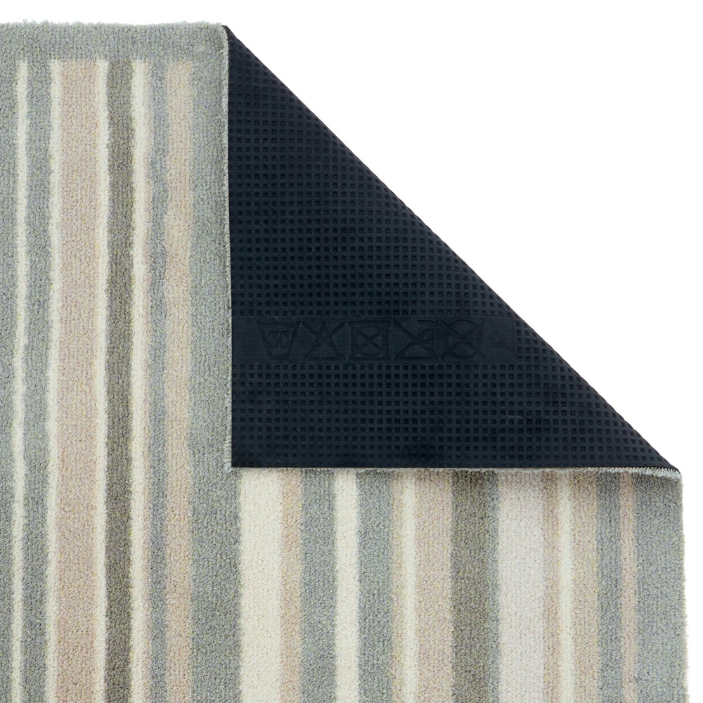 Hug Rug øko dørmåtte, 65x85 - Salviegrønne striber - Billede 4