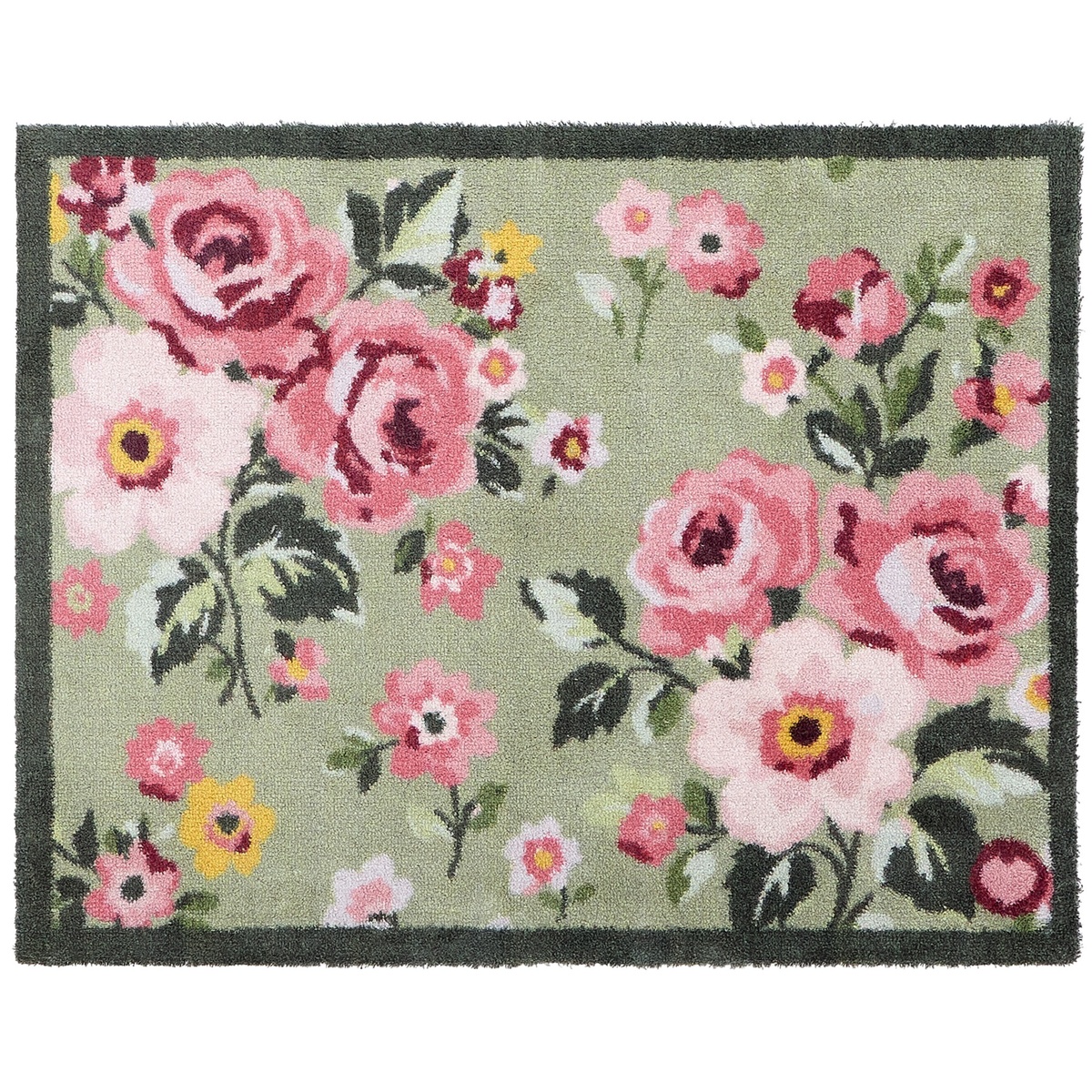 Hug Rug ekologisk dörrmatta, 65x85 - Rosor