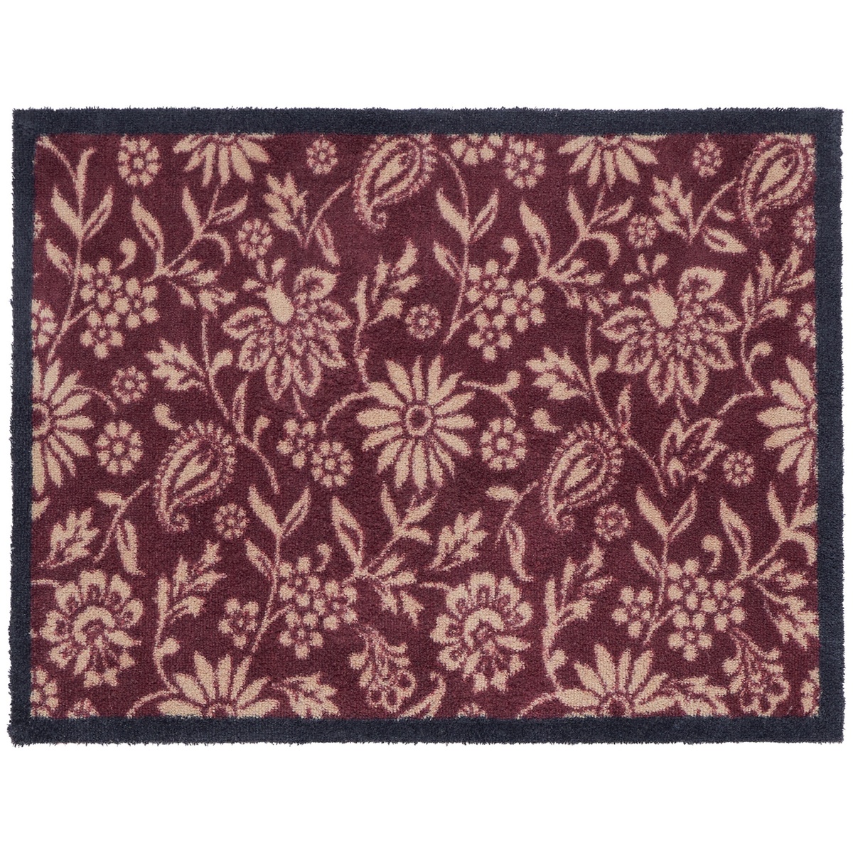 Hug Rug ekologisk dörrmatta, 65x85 - Paisleyblommor