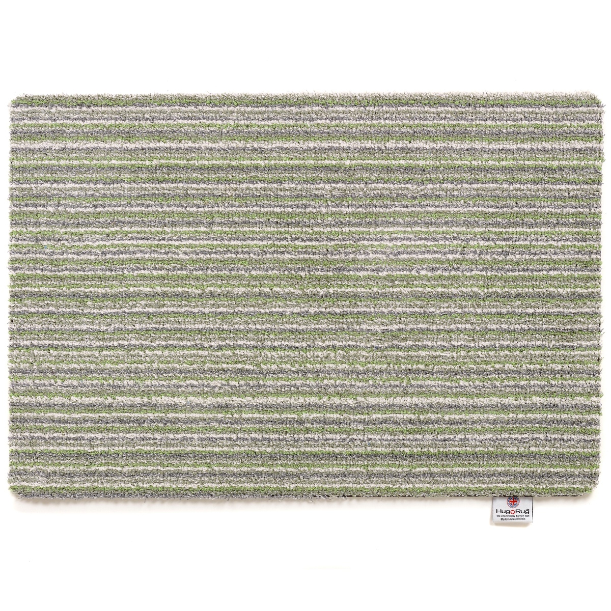 Hug Rug deurmat, 50x75 - Groene strepen