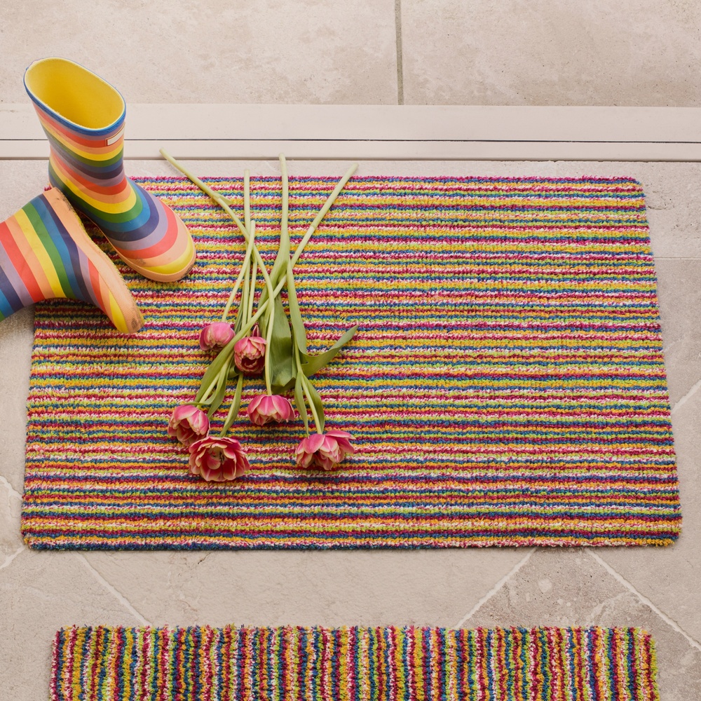 Paillasson Hug Rug, 50x75 - Rayures colorées - Image 2