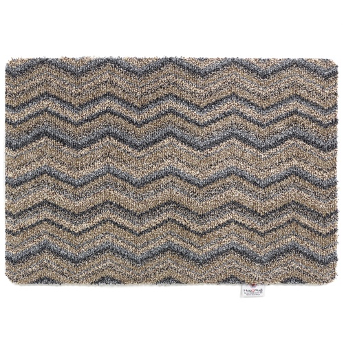 Paillasson Hug Rug, 50x75 - Zigzag gris