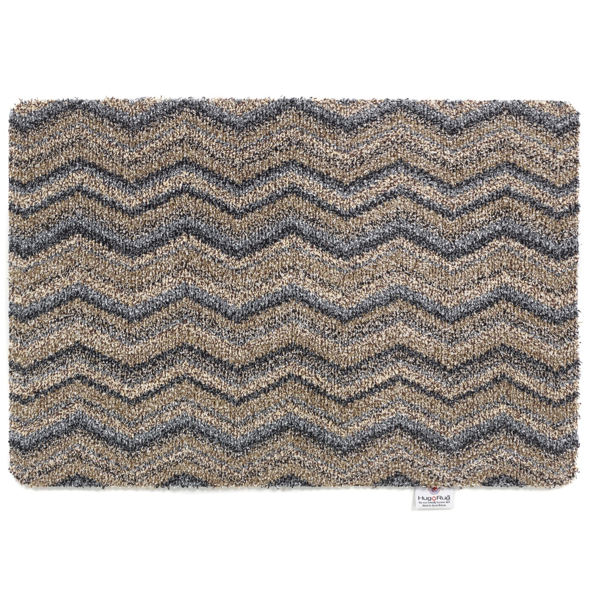 Hug Rug Fußmatte, 50x75 – Graues Zickzackmuster
