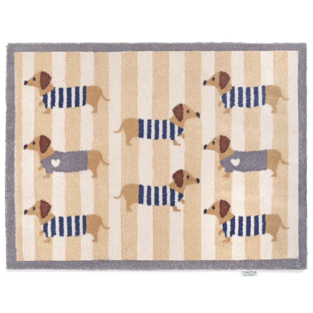 Hug Rug eco-deurmat, 65x85 - Teckels