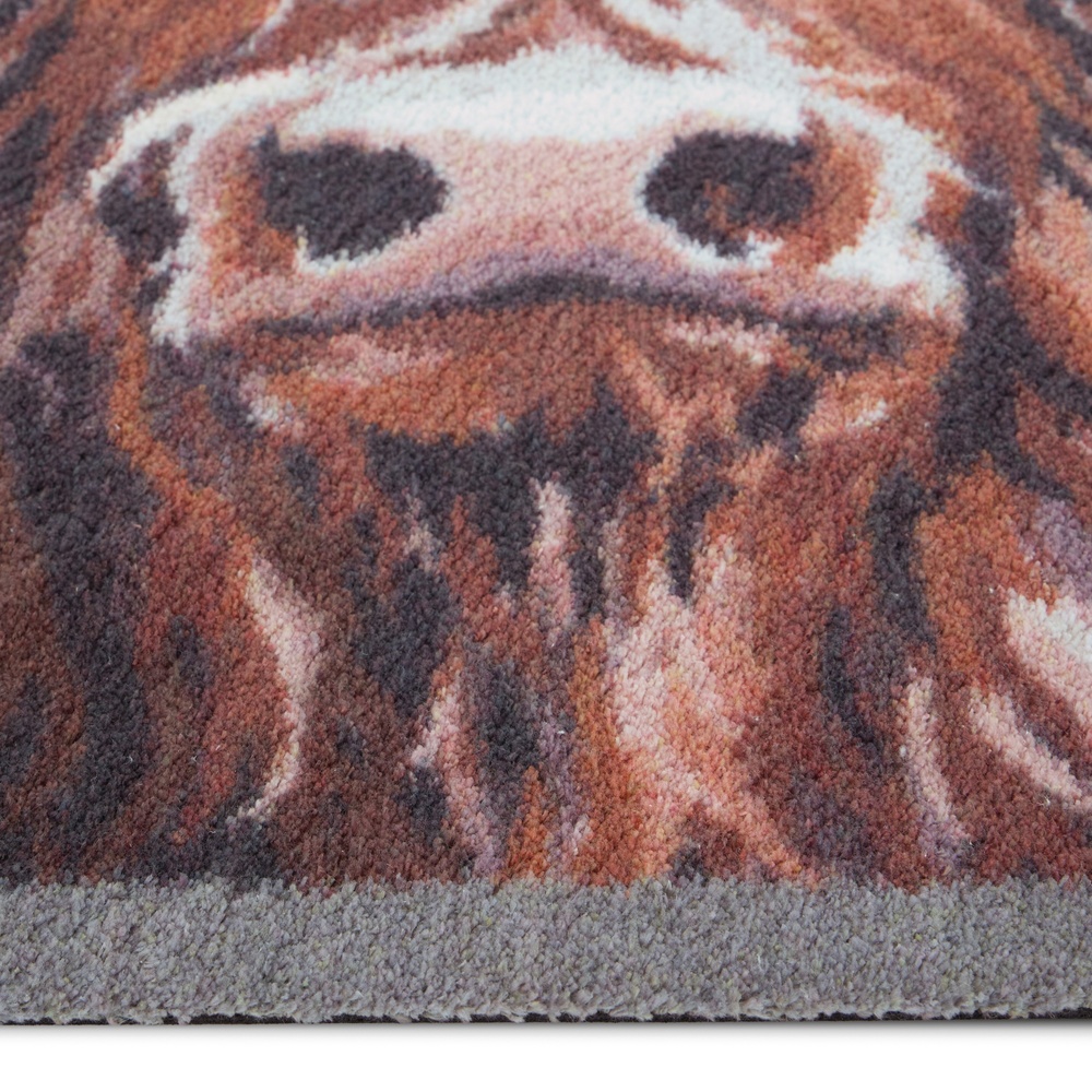 Paillasson écologique Hug Rug, 65x85 - Vache des Highlands - Image 3