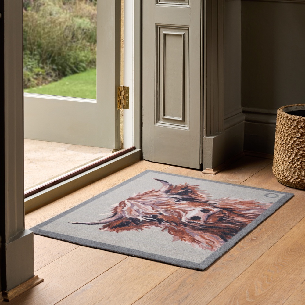 Paillasson écologique Hug Rug, 65x85 - Vache des Highlands - Image 2