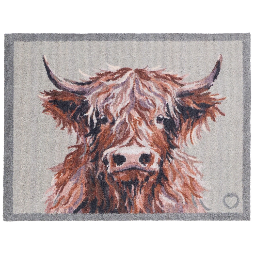 Paillasson écologique Hug Rug, 65x85 - Vache des Highlands