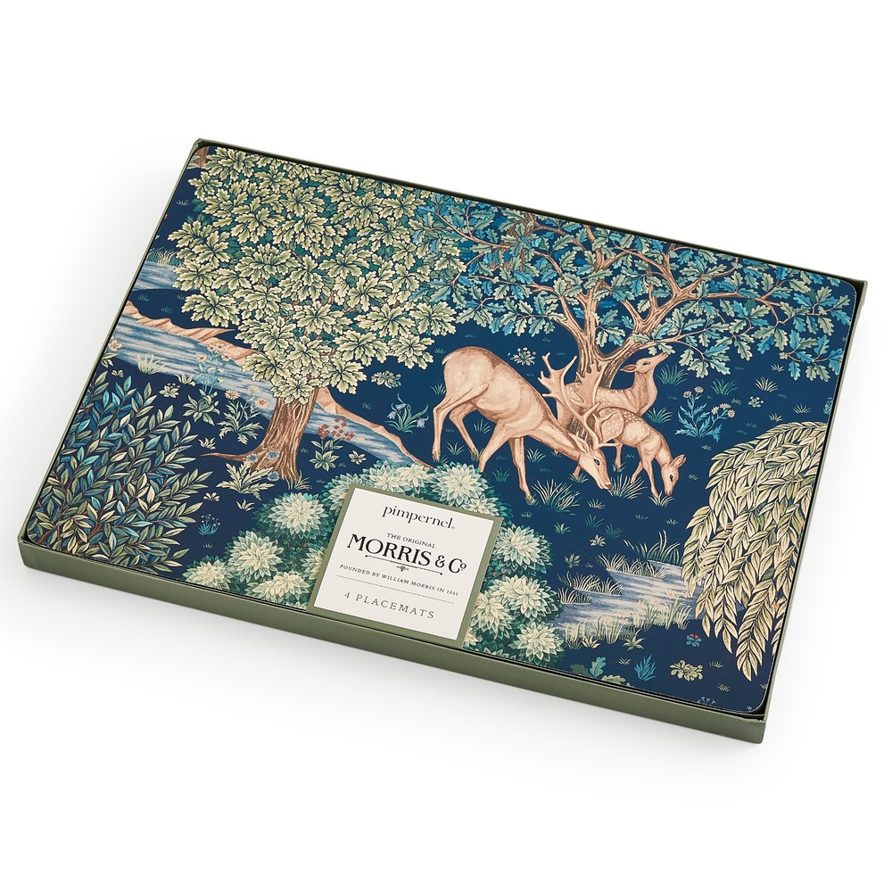 William Morris Tischsets, 4 Stück – Damhirsch - Bild 4