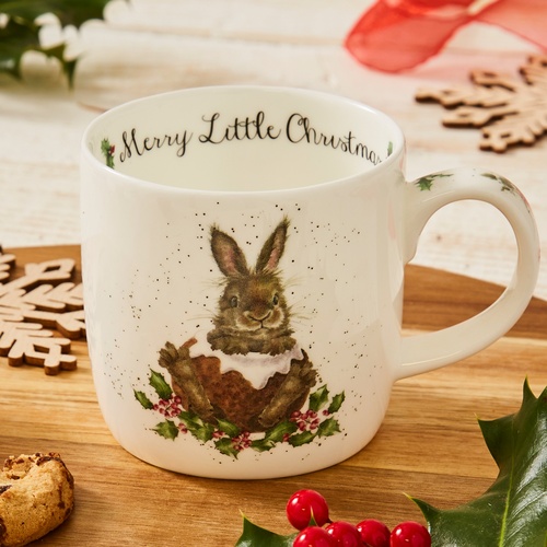 Wrendale-Tasse - Fröhliche Weihnachten des Kaninchens