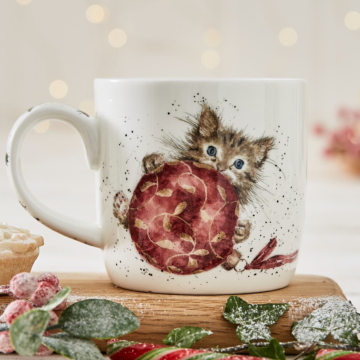 Wrendale Tasse - Ein schnurrendes Weihnachten