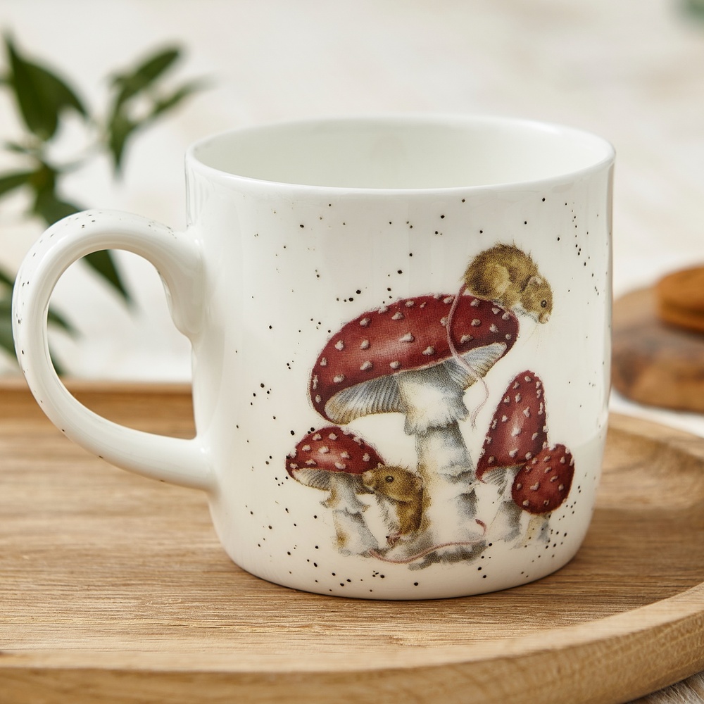 Wrendale mug - Mouse and mushrooms - Image 2