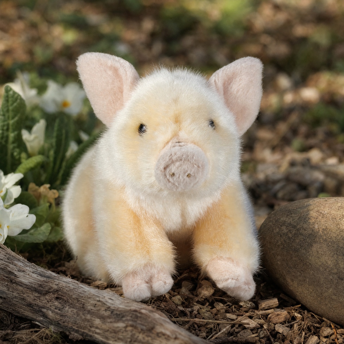 Living Nature Kuscheltier – Schwein, 12 cm