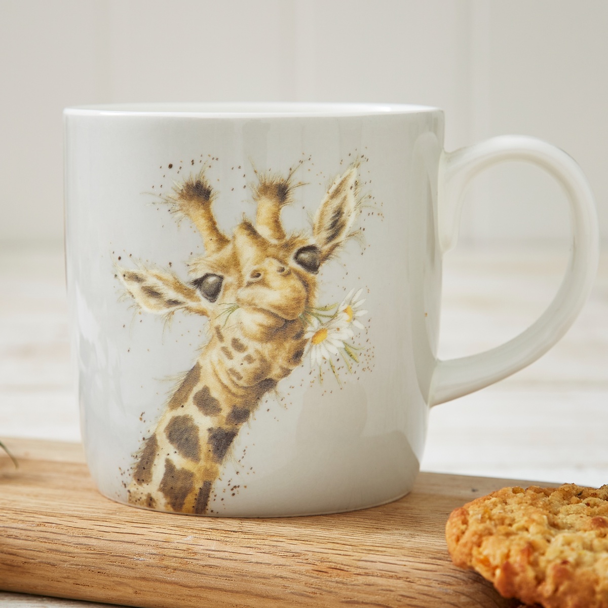 Wrendale mok - Giraffe en bloemen, 40 cl