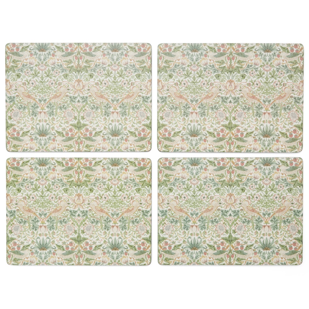 William Morris Tischsets, 4 Stk. – Der Erdbeerdieb, Braun - Bild 4