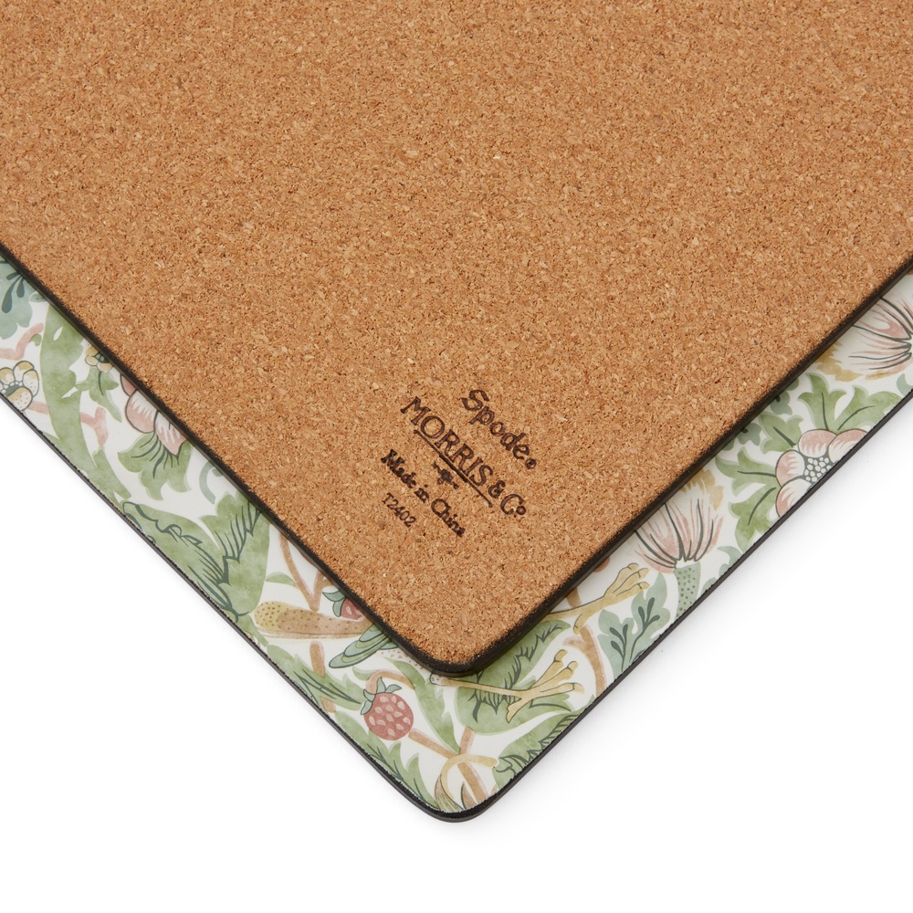 William Morris Tischsets, 4 Stk. – Der Erdbeerdieb, Braun - Bild 5
