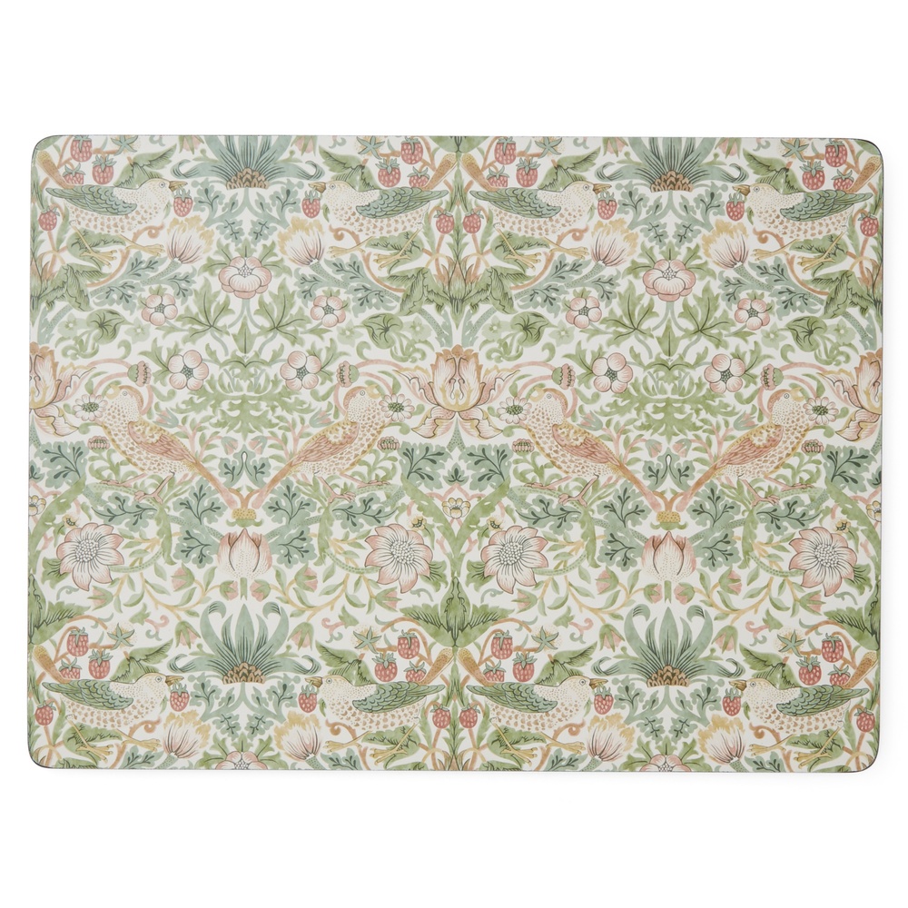 William Morris Tischsets, 4 Stk. – Der Erdbeerdieb, Braun