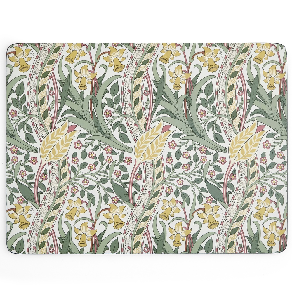 William Morris Tischsets, 4 Stück – Narzissen