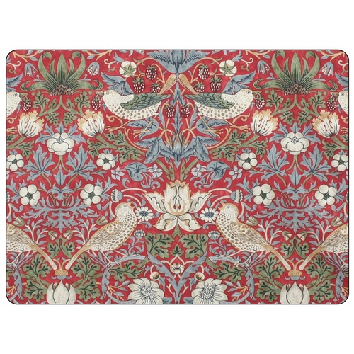 William Morris Tischsets, 4 Stk. – Erdbeerdieb, rot