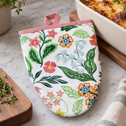 Ulster Weavers ovenwanten, 2 stuks - Bloemen