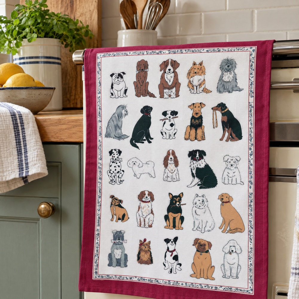 Ulster Weavers Tea Towel - Dogs - Image 3