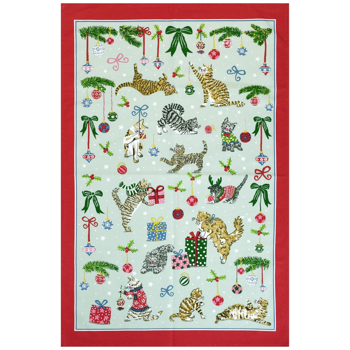 Ulster Weavers theedoek - Kerstkatten
