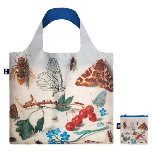 Loqi boodschappentas - Jan van Kessel, Insecten en bloemen