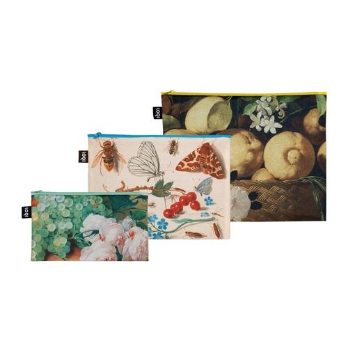 Sacs de rangement Loqi, 3 pièces - De Zurbarán, van Kessel, von Huysum