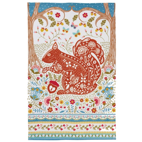 Ulster Weavers theedoek - Rode eekhoorn