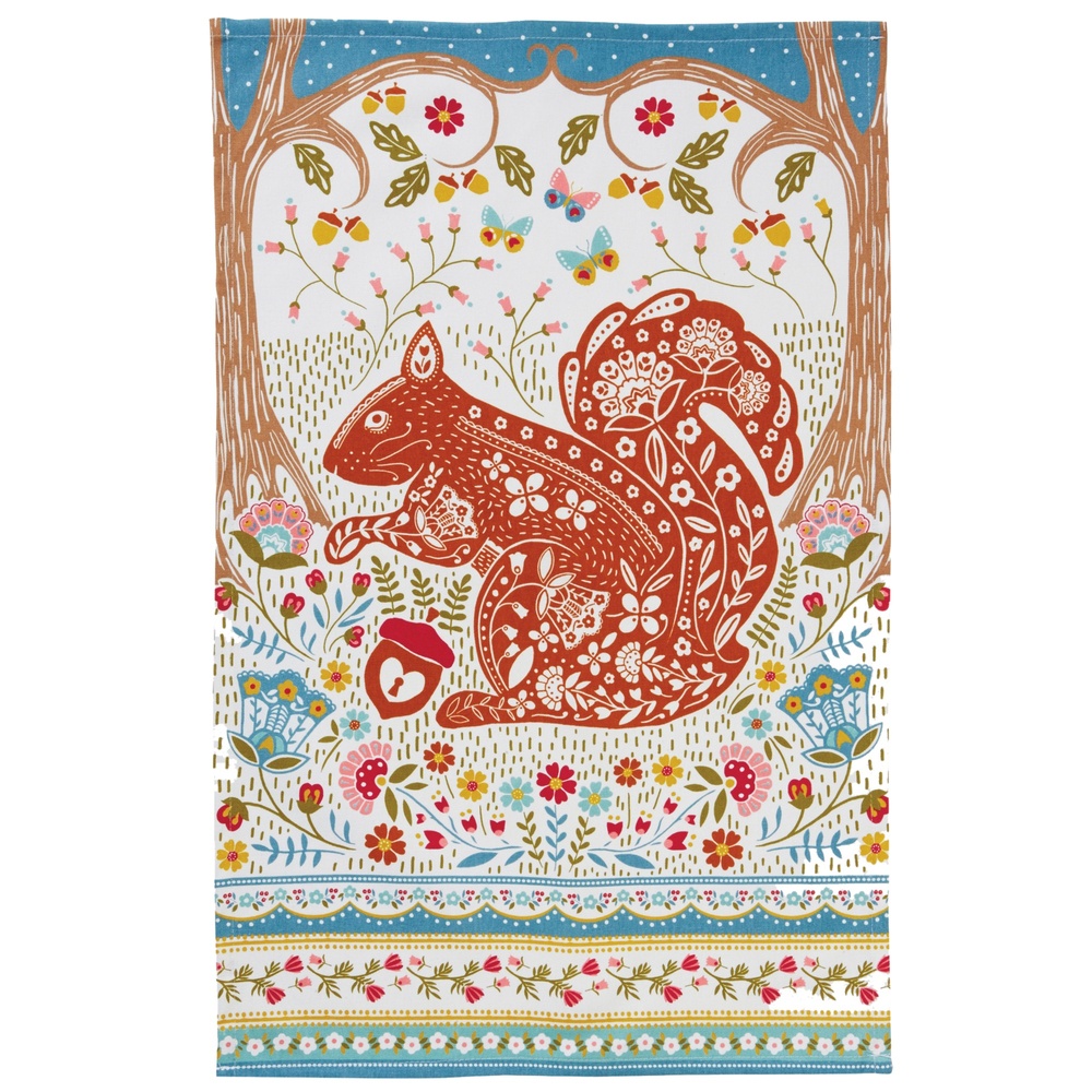 Ulster Weavers theedoek - Rode eekhoorn