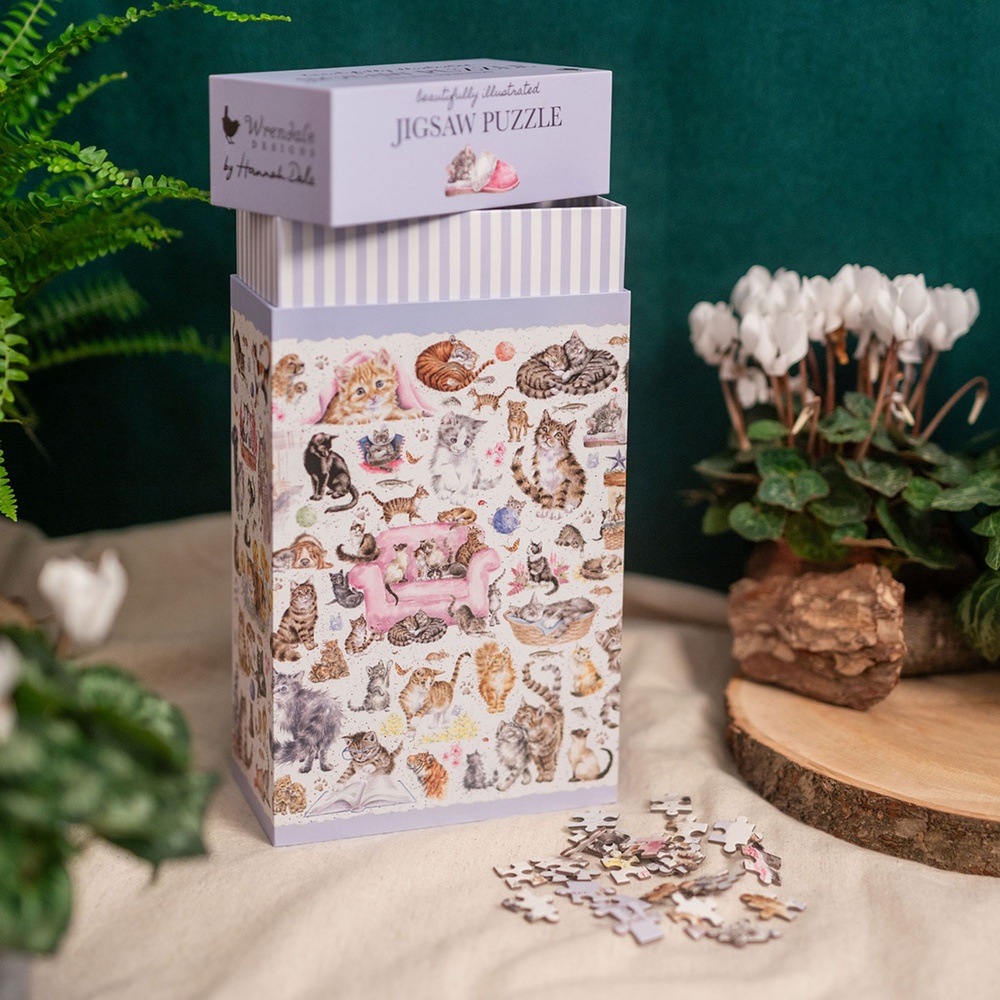 Wrendale Puzzle mit 1000 Teilen – Katzenfreunde - Bild 5