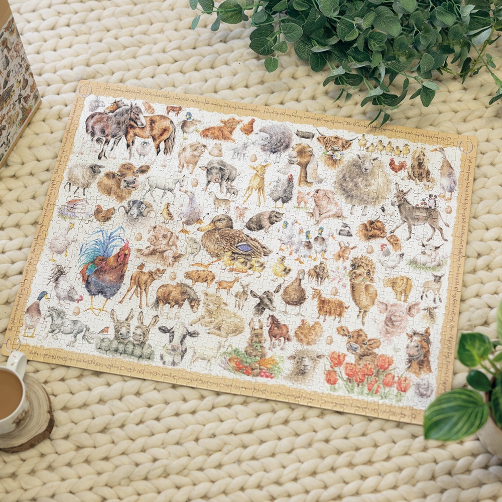 Wrendale Puzzle mit 1000 Teilen – Freunde des Bauernhofs - Bild 2