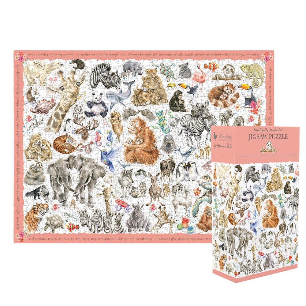 Wrendale Puzzle mit 1000 Teilen – Zoo