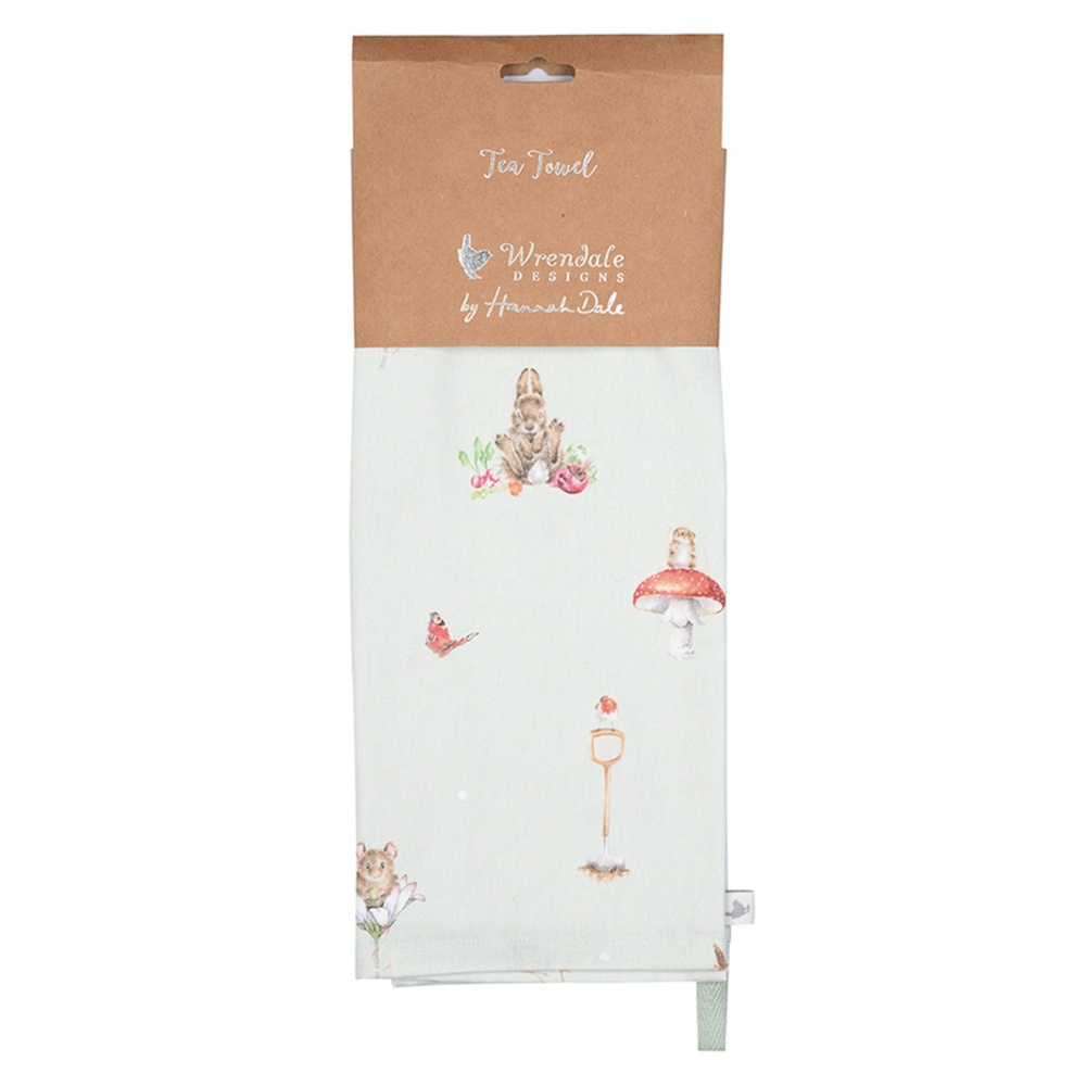 Wrendale theedoek - Vrienden van de tuin - Afbeelding 4