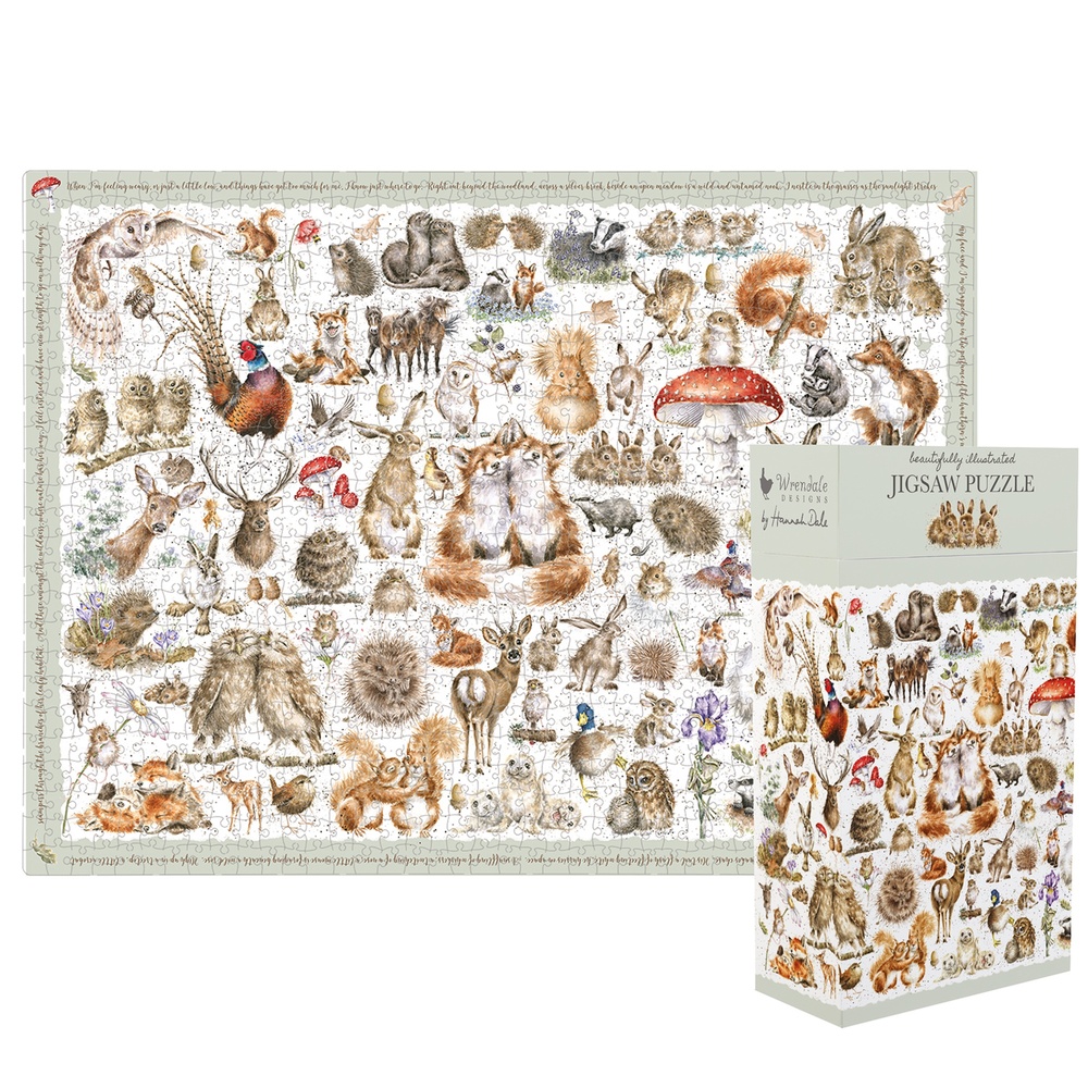 Wrendale Puzzle mit 1000 Teilen – Tiere
