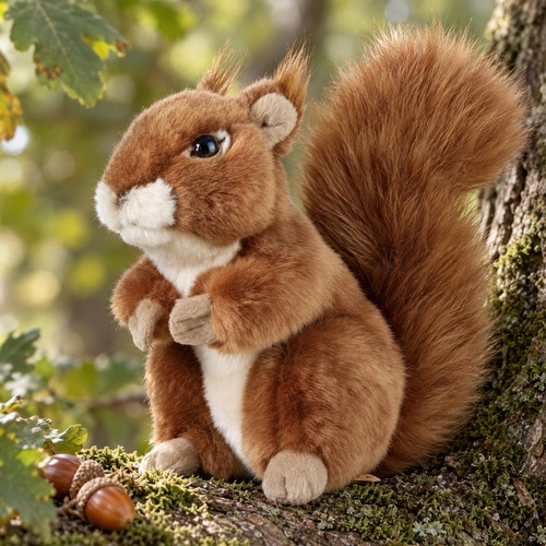 Living Nature gosedjur - Ekorre, 16 cm