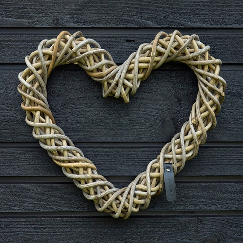 A2 Living decoratiehart van rotan