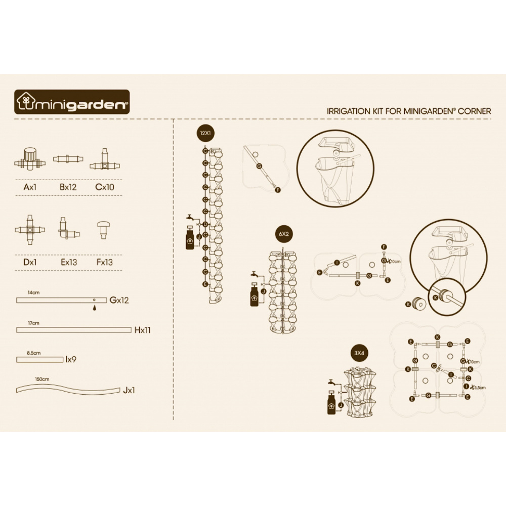 Minigarden Corner druppelirrigatieset - Afbeelding 3