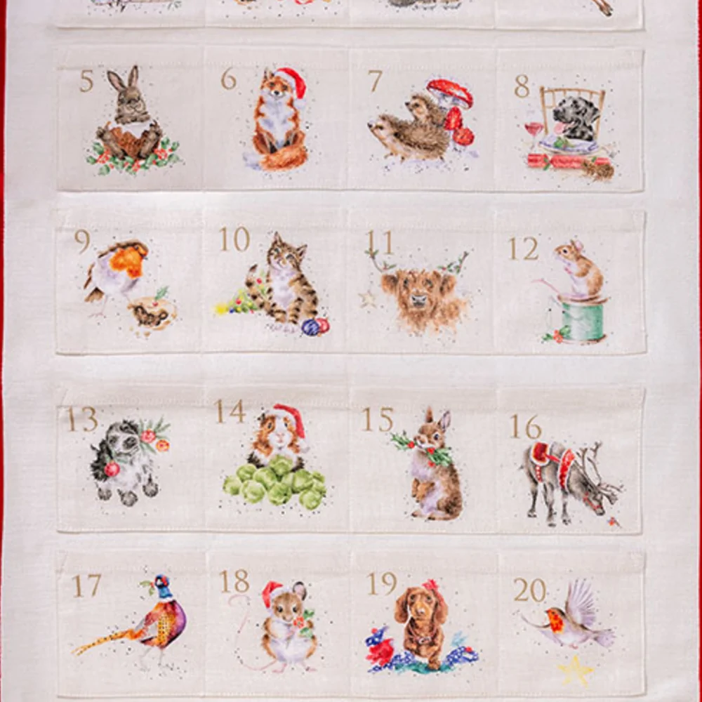Wrendale Stoff-Adventskalender mit Tieren - Bild 3