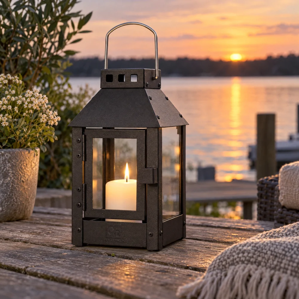 A2 Living steel lantern, black - 25 cm - Image 2