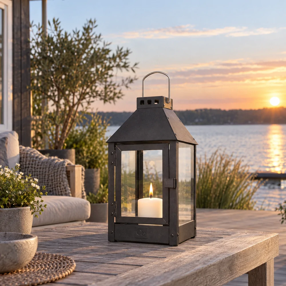 A2 Living steel lantern, black - 33 cm - Image 2