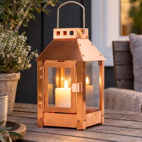 A2 Living Lantern in Genuine Copper - 25 cm