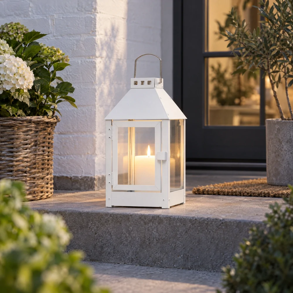 A2 Living steel lantern, white - 25 cm - Image 3