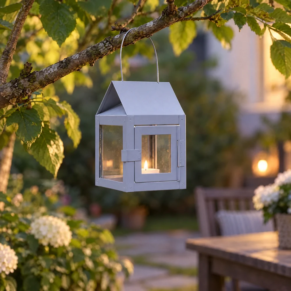 A2 Living lantern for tealights - grey - Image 2