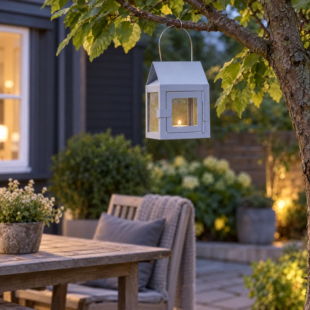 A2 Living lantern for tealights - grey - Image 3