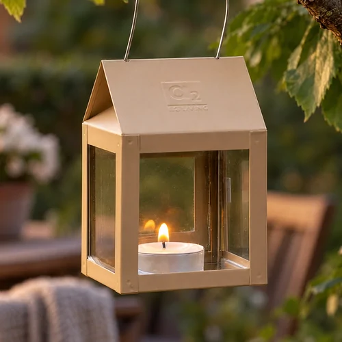 A2 Living tealight lantern - brown