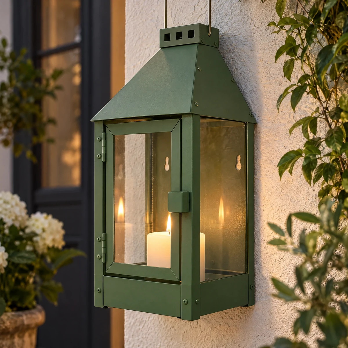A2 Living væglanterne, grøn - 36 cm