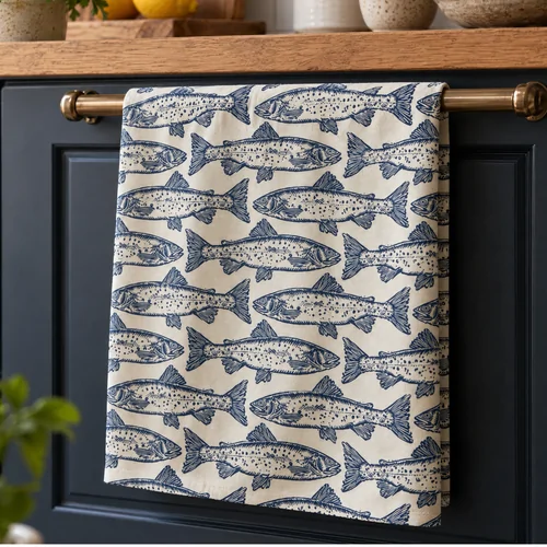Ulster Weavers Tea Towel - Salmon