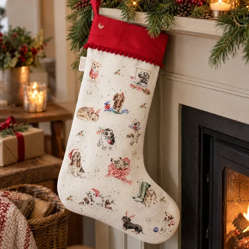 Wrendale kerstsok - Een poot-tastische kerst