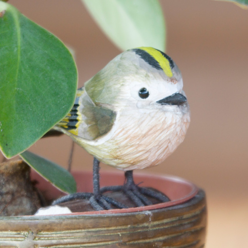 Wildlife Garden oiseau en bois - roitelet huppé